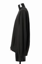 画像をギャラリービューアに読み込む, COLINA TUCK SWEAT TOP / SUPER 140s WASHABLE WOOL (EBONY)