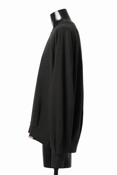 画像をギャラリービューアに読み込む, COLINA TUCK SWEAT TOP / SUPER 140s WASHABLE WOOL (EBONY)