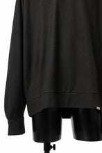 画像をギャラリービューアに読み込む, COLINA TUCK SWEAT TOP / SUPER 140s WASHABLE WOOL (EBONY)
