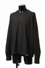 画像をギャラリービューアに読み込む, COLINA TUCK SWEAT TOP / SUPER 140s WASHABLE WOOL (EBONY)
