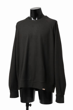 画像をギャラリービューアに読み込む, COLINA TUCK SWEAT TOP / SUPER 140s WASHABLE WOOL (EBONY)