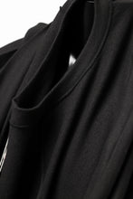 画像をギャラリービューアに読み込む, COLINA TUCK SWEAT TOP / SUPER 140s WASHABLE WOOL (EBONY)