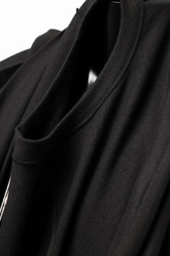 画像をギャラリービューアに読み込む, COLINA TUCK SWEAT TOP / SUPER 140s WASHABLE WOOL (EBONY)