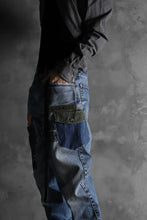 画像をギャラリービューアに読み込む, CHANGES VINTAGE REMAKE PATCHWORK DENIM TAPERED PANTS / VINTAGE DENIM (INDIGO #A)