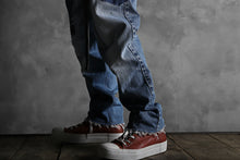 画像をギャラリービューアに読み込む, CHANGES VINTAGE REMAKE PATCHWORK DENIM TAPERED PANTS / VINTAGE DENIM (INDIGO #A)