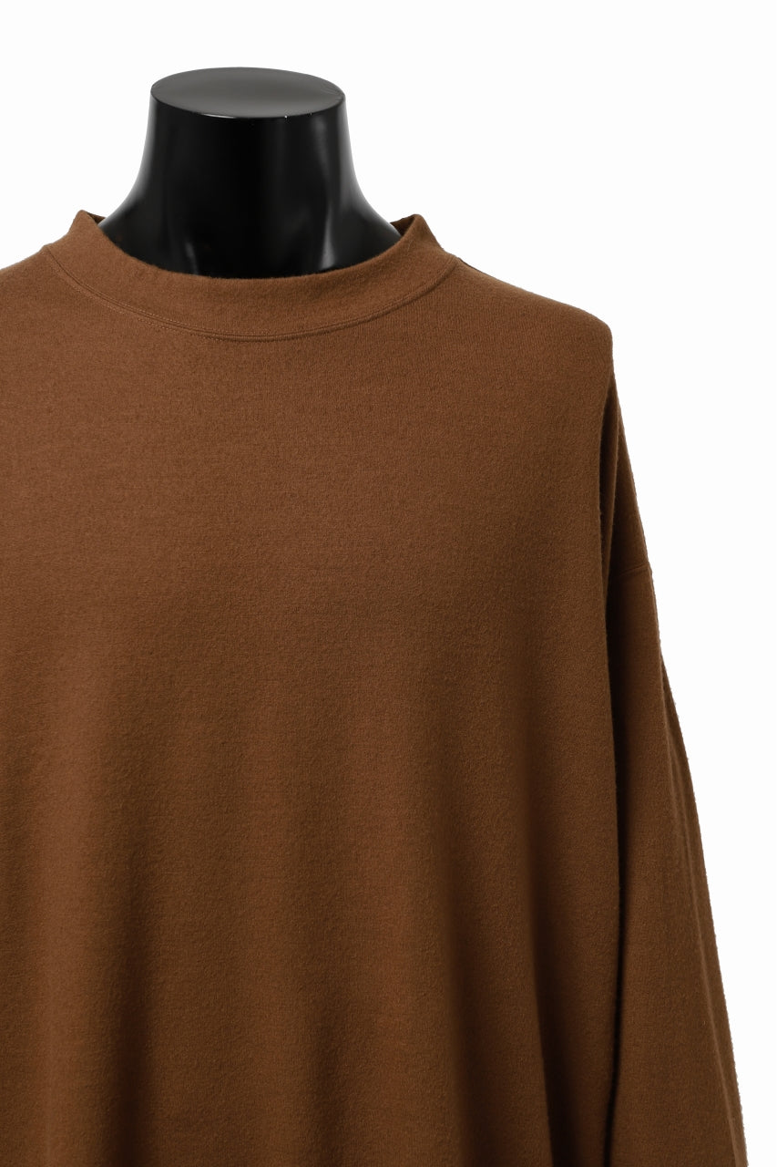 Load image into Gallery viewer, CAPERTICA MN-SWEAT TOP / SUPER 140s WASHABLE WOOL (CAMEL)