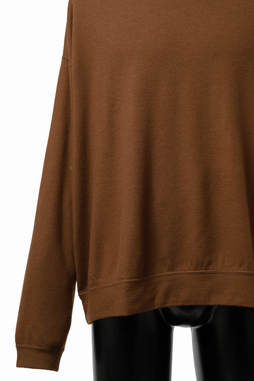 Load image into Gallery viewer, CAPERTICA MN-SWEAT TOP / SUPER 140s WASHABLE WOOL (CAMEL)