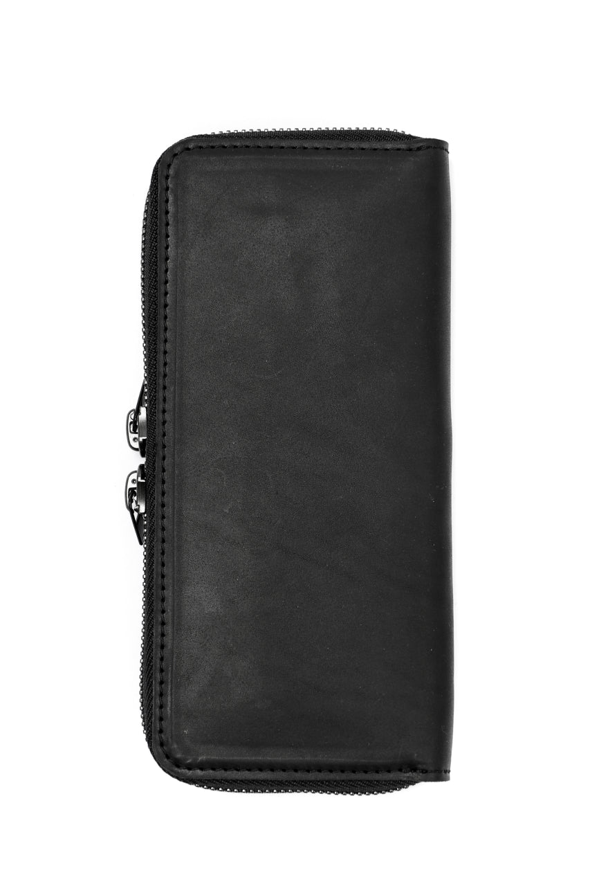 画像をギャラリービューアに読み込む, Portaille ROUND ZIP LONG WALLET / GUIDI FIORE (BLACK)