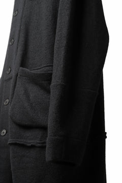 画像をギャラリービューアに読み込む, KLASICA SAB GENOU CARDIGAN-COAT / WOOL&COTTON JERSEY (BLACK)