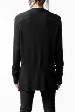 画像をギャラリービューアに読み込む, thomkrom HENRY NECK SWEATER TOPS / OVERLOCK STITCHED (BLACK)