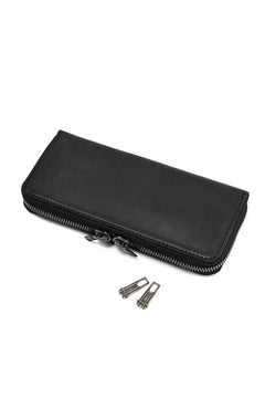 画像をギャラリービューアに読み込む, Portaille ROUND ZIP LONG WALLET / GUIDI FIORE (BLACK)