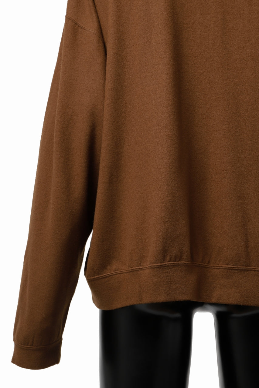 Load image into Gallery viewer, CAPERTICA MN-SWEAT TOP / SUPER 140s WASHABLE WOOL (CAMEL)