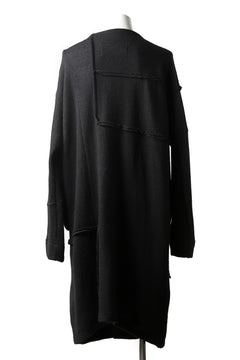 画像をギャラリービューアに読み込む, KLASICA SAB GENOU CARDIGAN-COAT / WOOL&COTTON JERSEY (BLACK)
