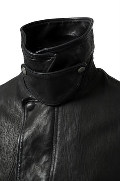 Load image into Gallery viewer, ISAMU KATAYAMA BACKLASH FLIGHT JACKET / GOAT LEATHER (GARMENT+SPRAY DYED / BLACK)