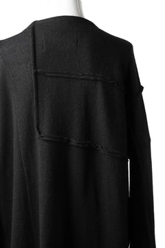 画像をギャラリービューアに読み込む, KLASICA SAB GENOU CARDIGAN-COAT / WOOL&COTTON JERSEY (BLACK)