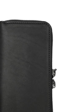 画像をギャラリービューアに読み込む, Portaille ROUND ZIP LONG WALLET / GUIDI FIORE (BLACK)
