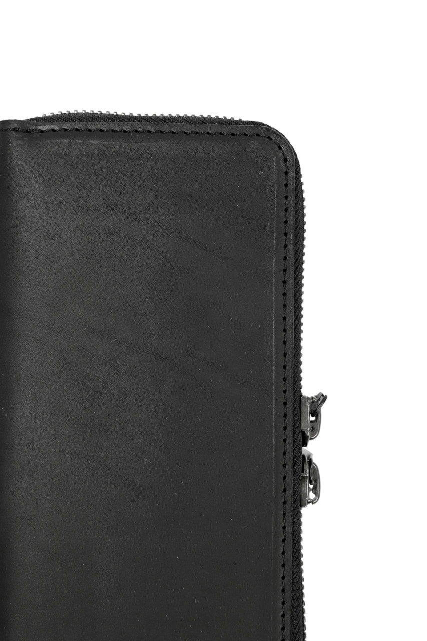 画像をギャラリービューアに読み込む, Portaille ROUND ZIP LONG WALLET / GUIDI FIORE (BLACK)