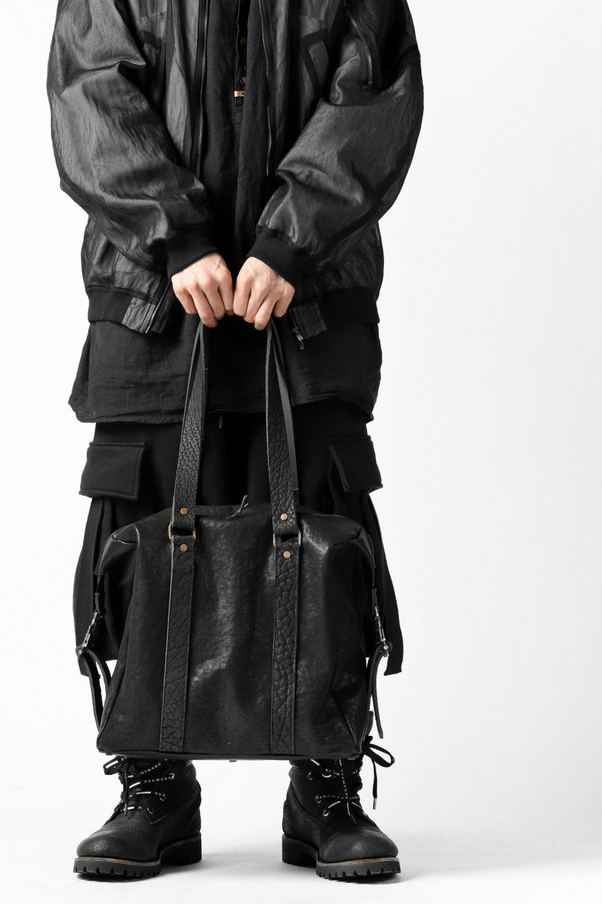 画像をギャラリービューアに読み込む, ierib exclusive 2way Doctors Bag with Strap Belt / FVT Oiled Horse (BLACK)