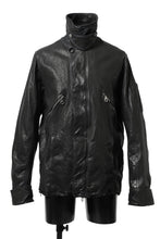 Load image into Gallery viewer, ISAMU KATAYAMA BACKLASH FLIGHT JACKET / GOAT LEATHER (GARMENT+SPRAY DYED / BLACK)