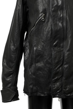 Load image into Gallery viewer, ISAMU KATAYAMA BACKLASH FLIGHT JACKET / GOAT LEATHER (GARMENT+SPRAY DYED / BLACK)