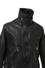 Load image into Gallery viewer, ISAMU KATAYAMA BACKLASH FLIGHT JACKET / GOAT LEATHER (GARMENT+SPRAY DYED / BLACK)