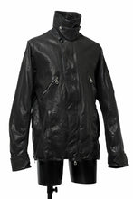 Load image into Gallery viewer, ISAMU KATAYAMA BACKLASH FLIGHT JACKET / GOAT LEATHER (GARMENT+SPRAY DYED / BLACK)