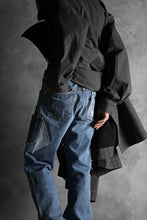 画像をギャラリービューアに読み込む, CHANGES VINTAGE REMAKE PATCHWORK DENIM TAPERED PANTS / VINTAGE DENIM (INDIGO #C)