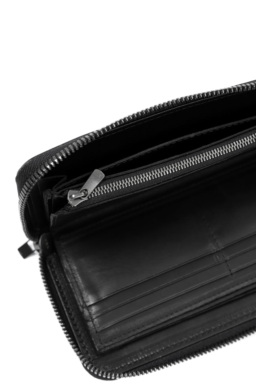 画像をギャラリービューアに読み込む, Portaille ROUND ZIP LONG WALLET / PUEBLO (BLACK)