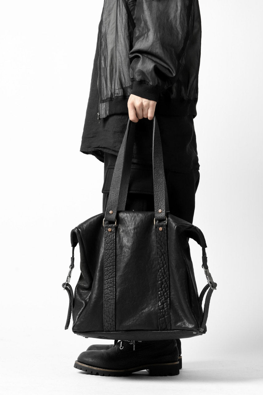 画像をギャラリービューアに読み込む, ierib exclusive 2way Doctors Bag with Strap Belt / FVT Oiled Horse (BLACK)