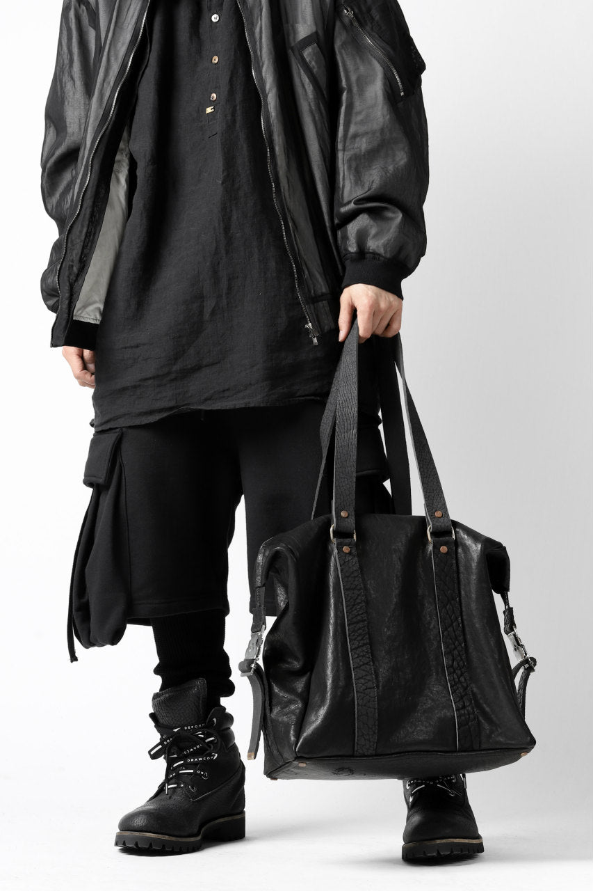 画像をギャラリービューアに読み込む, ierib exclusive 2way Doctors Bag with Strap Belt / FVT Oiled Horse (BLACK)
