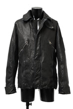 Load image into Gallery viewer, ISAMU KATAYAMA BACKLASH FLIGHT JACKET / GOAT LEATHER (GARMENT+SPRAY DYED / BLACK)