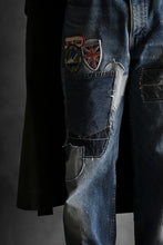 画像をギャラリービューアに読み込む, CHANGES VINTAGE REMAKE PATCHWORK DENIM TAPERED PANTS / VINTAGE DENIM (INDIGO #E)