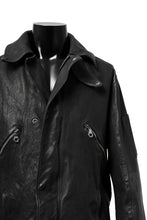 Load image into Gallery viewer, ISAMU KATAYAMA BACKLASH FLIGHT JACKET / GOAT LEATHER (GARMENT+SPRAY DYED / BLACK)
