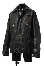 Load image into Gallery viewer, ISAMU KATAYAMA BACKLASH FLIGHT JACKET / GOAT LEATHER (GARMENT+SPRAY DYED / BLACK)