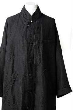 画像をギャラリービューアに読み込む, KLASICA CT30-REX BIG RECTANGLE COAT / SERGE WOOL&RAMIE (IRON)