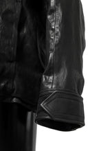 Load image into Gallery viewer, ISAMU KATAYAMA BACKLASH FLIGHT JACKET / GOAT LEATHER (GARMENT+SPRAY DYED / BLACK)