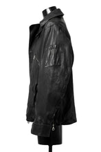 Load image into Gallery viewer, ISAMU KATAYAMA BACKLASH FLIGHT JACKET / GOAT LEATHER (GARMENT+SPRAY DYED / BLACK)