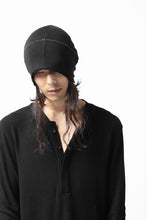 画像をギャラリービューアに読み込む, thomkrom BEANY CAP /  OVERLOCK STITCHED JERSEY (BLACK)