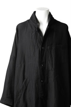 画像をギャラリービューアに読み込む, KLASICA CT30-REX BIG RECTANGLE COAT / SERGE WOOL&RAMIE (IRON)