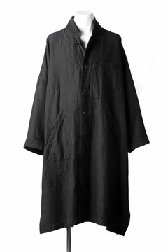 画像をギャラリービューアに読み込む, KLASICA CT30-REX BIG RECTANGLE COAT / SERGE WOOL&RAMIE (IRON)