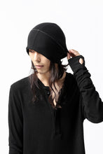 画像をギャラリービューアに読み込む, thomkrom BEANY CAP /  OVERLOCK STITCHED JERSEY (BLACK)