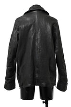 Load image into Gallery viewer, ISAMU KATAYAMA BACKLASH FLIGHT JACKET / GOAT LEATHER (GARMENT+SPRAY DYED / BLACK)