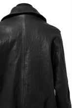 Load image into Gallery viewer, ISAMU KATAYAMA BACKLASH FLIGHT JACKET / GOAT LEATHER (GARMENT+SPRAY DYED / BLACK)