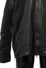 Load image into Gallery viewer, ISAMU KATAYAMA BACKLASH FLIGHT JACKET / GOAT LEATHER (GARMENT+SPRAY DYED / BLACK)