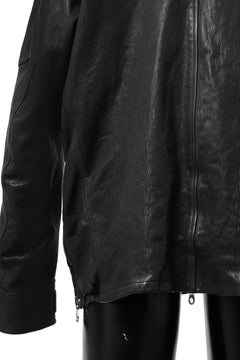 Load image into Gallery viewer, ISAMU KATAYAMA BACKLASH FLIGHT JACKET / GOAT LEATHER (GARMENT+SPRAY DYED / BLACK)