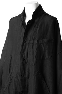 画像をギャラリービューアに読み込む, KLASICA CT30-REX BIG RECTANGLE COAT / SERGE WOOL&RAMIE (IRON)