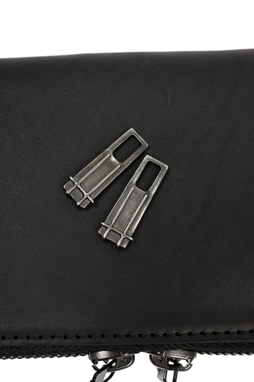 画像をギャラリービューアに読み込む, Portaille ROUND ZIP LONG WALLET / GUIDI FIORE (BLACK)