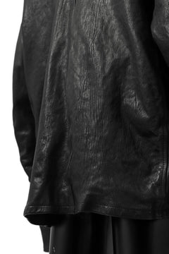 Load image into Gallery viewer, ISAMU KATAYAMA BACKLASH FLIGHT JACKET / GOAT LEATHER (GARMENT+SPRAY DYED / BLACK)