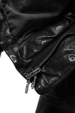 Load image into Gallery viewer, ISAMU KATAYAMA BACKLASH FLIGHT JACKET / GOAT LEATHER (GARMENT+SPRAY DYED / BLACK)