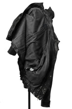 Load image into Gallery viewer, ISAMU KATAYAMA BACKLASH FLIGHT JACKET / GOAT LEATHER (GARMENT+SPRAY DYED / BLACK)